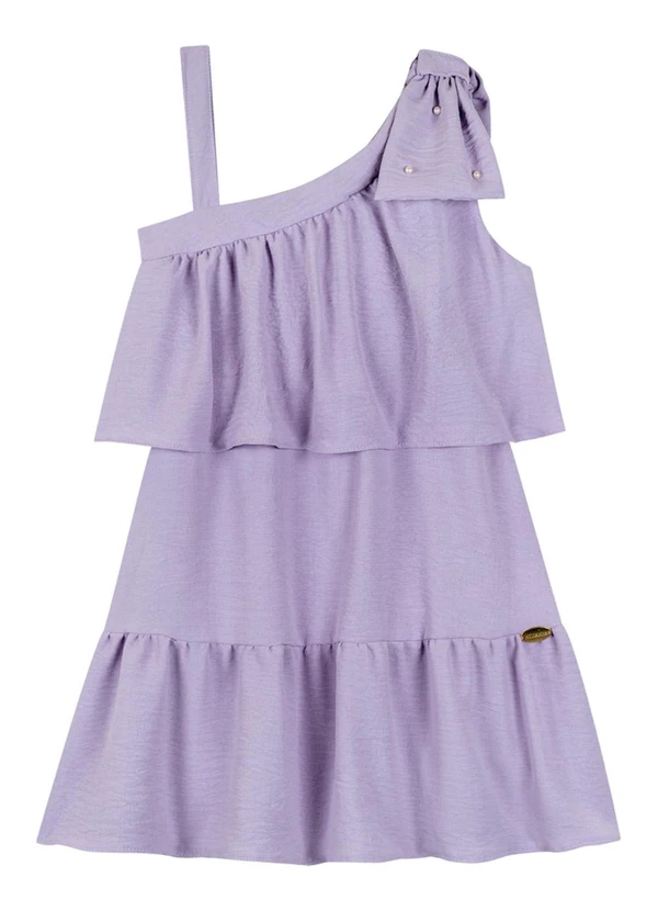 Milli e Nina - Vestido em Tecido Wind Roxo 3