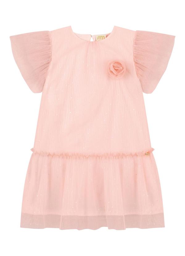 Milli e Nina - Vestido em Tule Brilho Rosa 2