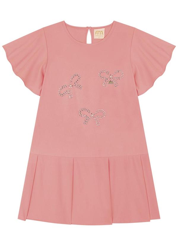 Milli e Nina - Vestido em Twill Stretch Giorno Rosa