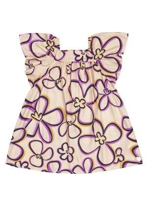 Quimby - Vestido em Viscose Laranja - QUIMBY