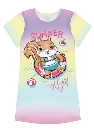 Vestido Esquilo Rosa Abrange - ABRANGE