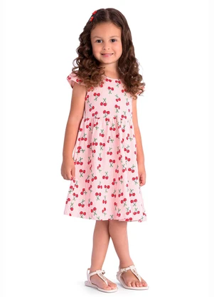 Duduka - Vestido Estampa Rotativa Cereja Vermelho - DUDUKA