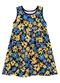 Duduka - Vestido Estampa Rotativa Flores sem Mangas Bege - variação: Azul