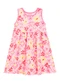 Duduka - Vestido Bebê Estampa com Fita na Cintura  Bege - variação: Rosa