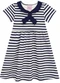 Duduka - Vestido Bebê Estampa com Fita na Cintura  Bege - variação: Azul