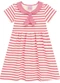 Duduka - Vestido Bebê Estampa com Fita na Cintura  Bege - variação: Rosa