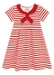 Duduka - Vestido Bebê Estampa com Fita na Cintura  Bege - variação: Vermelho
