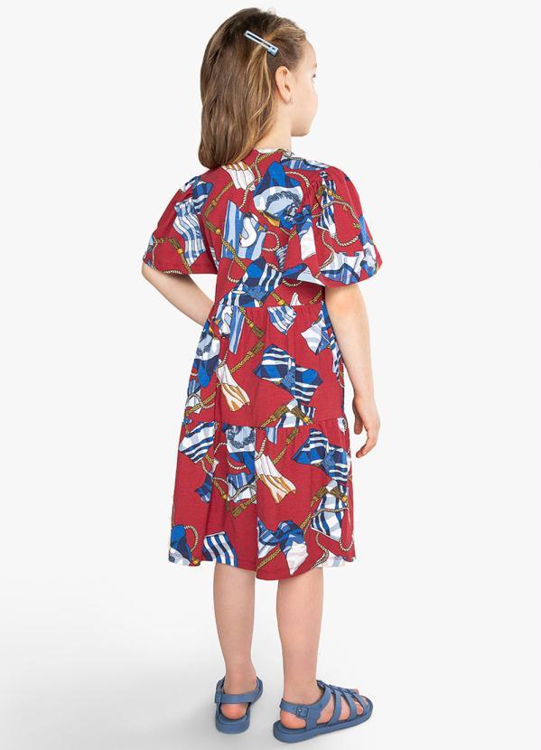 Bimbi - Vestido Estampa Vermelho 2