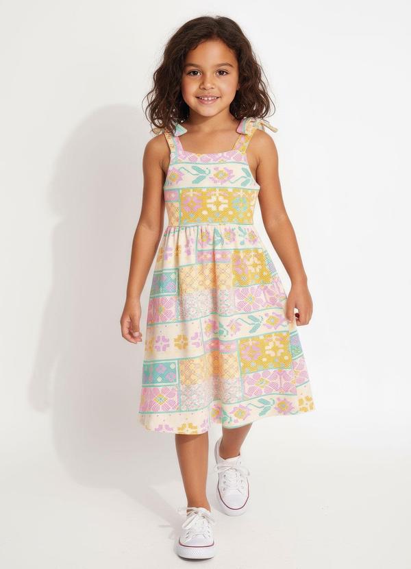 Vestido Estampado (Bege)