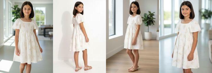 Vestido Estampado Bege