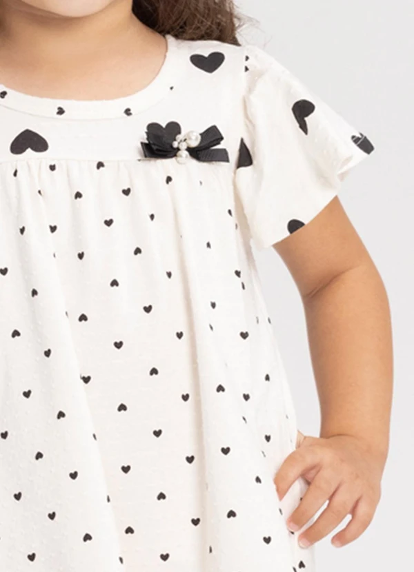 Alakazoo - Vestido Estampado com Laço Branco 2