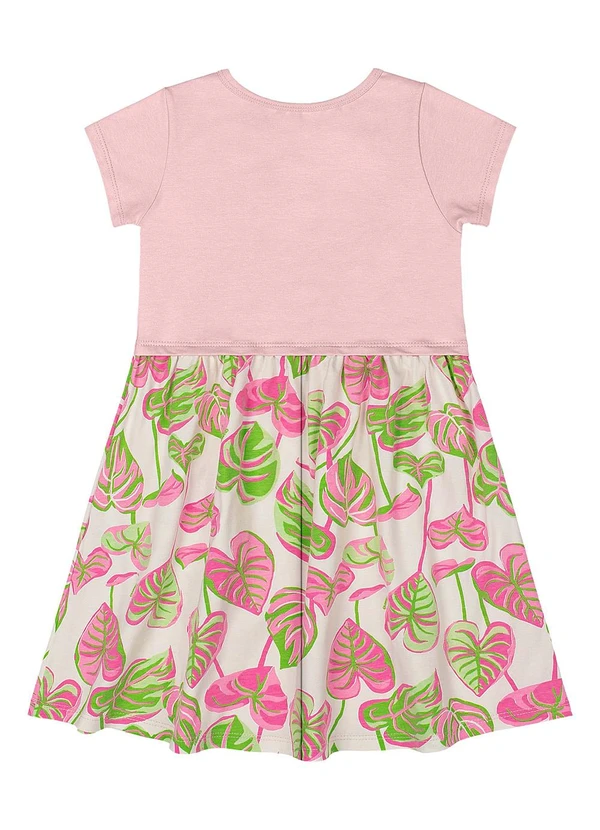 Quimby - Vestido Estampado Cotton Rosa 3