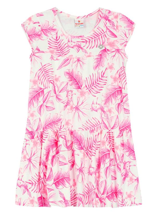 Brandili - Vestido Estampado Infantil Menina Rosa 2