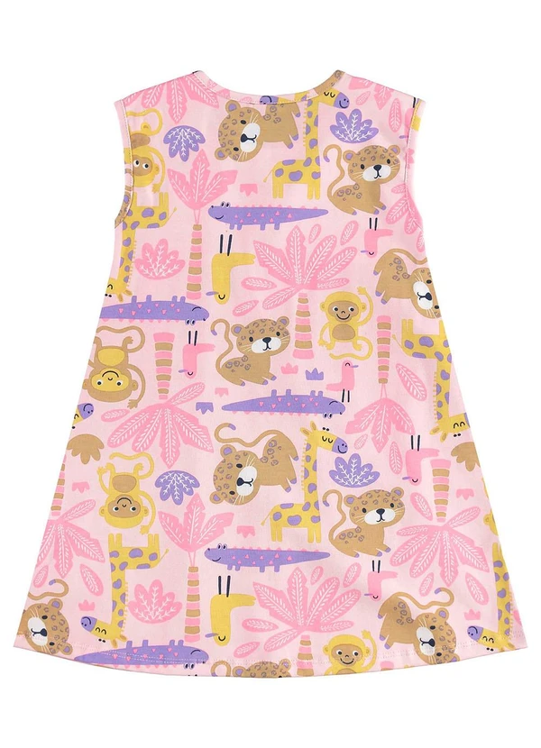 Bee Loop - Vestido Estampado Infantil Rosa 2
