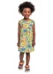 Bee Loop - Vestido Estampado Infantil Verde - variação: Verde