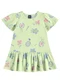 Bee Loop - Vestido Estampado Infantil Azul - variação: Verde