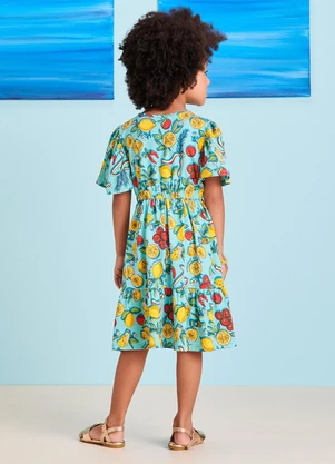 Momi - Vestido Estampado Itália Verde - MOMI