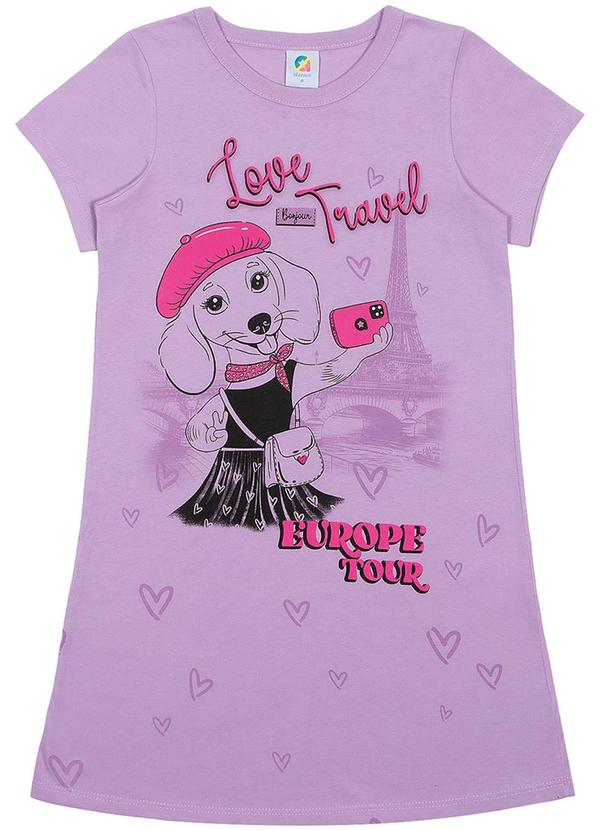 Alenice - Vestido Europe Tour Meninas Roxo