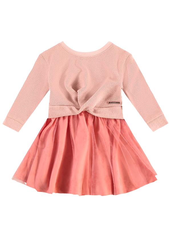 Carinhoso - Vestido Evasê com Lurex Rosa