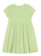 Alakazoo - Vestido Infantil Básico de Mangas Curtas Rosa - variação: Verde