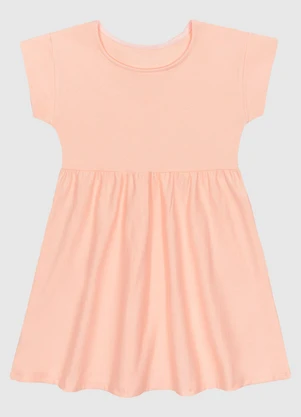 Malwee Kids - Vestido Evasê em Malha Tweed e Jacquard Laranja - MALWEE KIDS