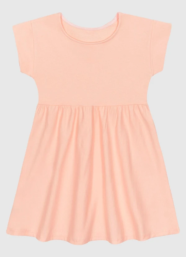 Malwee Kids - Vestido Evasê em Malha Tweed e Jacquard Laranja