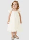Carinhoso - Vestido Evasê em Tule Off White - variação: Off White