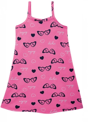 Malwee Kids - Vestido Evasê Enjoy Rosa - MALWEE KIDS