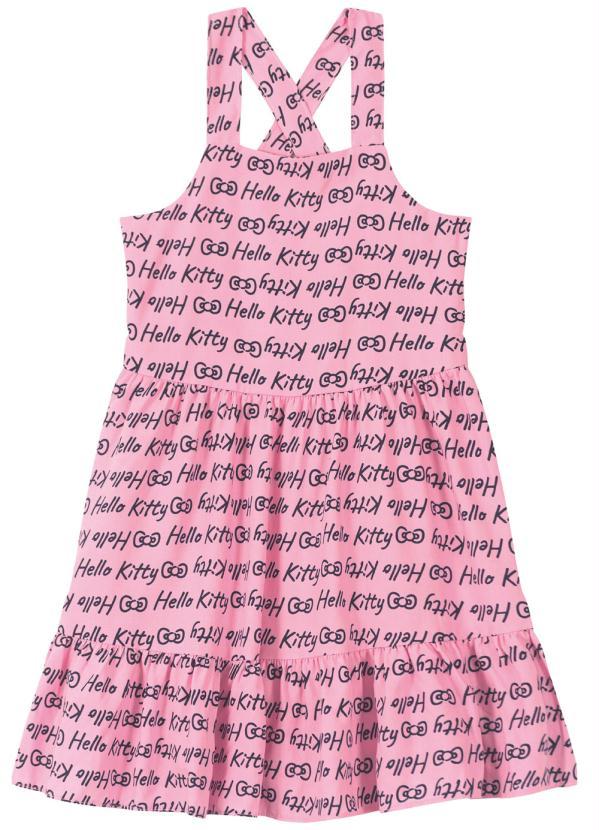 Carinhoso - Vestido Evasê Hello Kitty Rosa 2