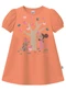 Malwee Kids - Vestido Evasê Macieira com Glitter Lavanda - variação: Laranja Pastel