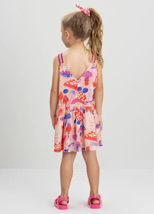 Vestido Fantasia Infantil com Alças Três e Já Bege - TRÊS E JÁ