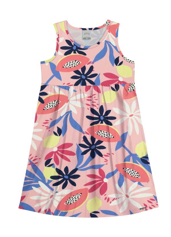 Alakazoo - Vestido Favoritos Tropical Colors Salmão 1