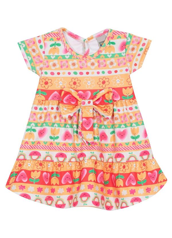 Sempre Kids - Vestido Feminino Alure Sub Ambar