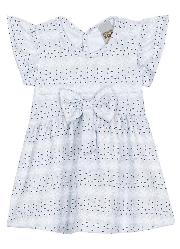 Sempre Kids - Vestido Feminino Alure Sublimado Porcelana