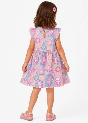 Select - Vestido Feminino Estampado em Malha Cotton Azul - SELECT