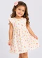 Select - Vestido Feminino Estampado em Malha Cotton Bege - variação: Bege
