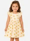Select - Vestido Feminino Estampado em Malha Cotton Bege - variação: Bege
