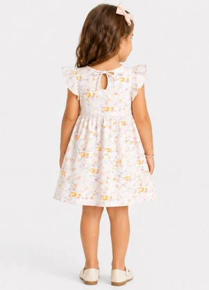 Select - Vestido Feminino Estampado em Malha Cotton Rosa - SELECT