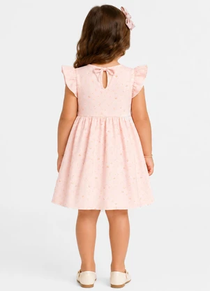 Select - Vestido Feminino Estampado em Malha Cotton Rosa - SELECT