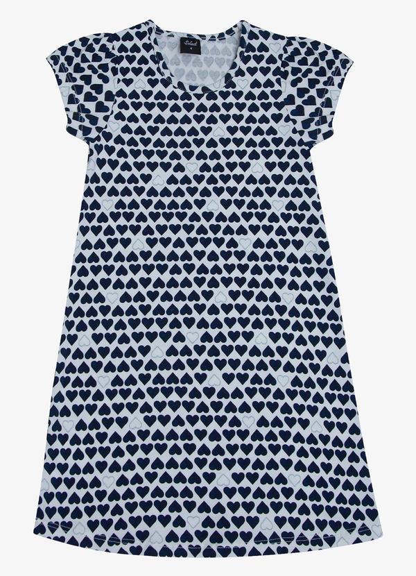 Select - Vestido Feminino Estampado Infantil Azul