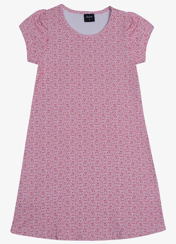 Select - Vestido Feminino Estampado Kids Rosa