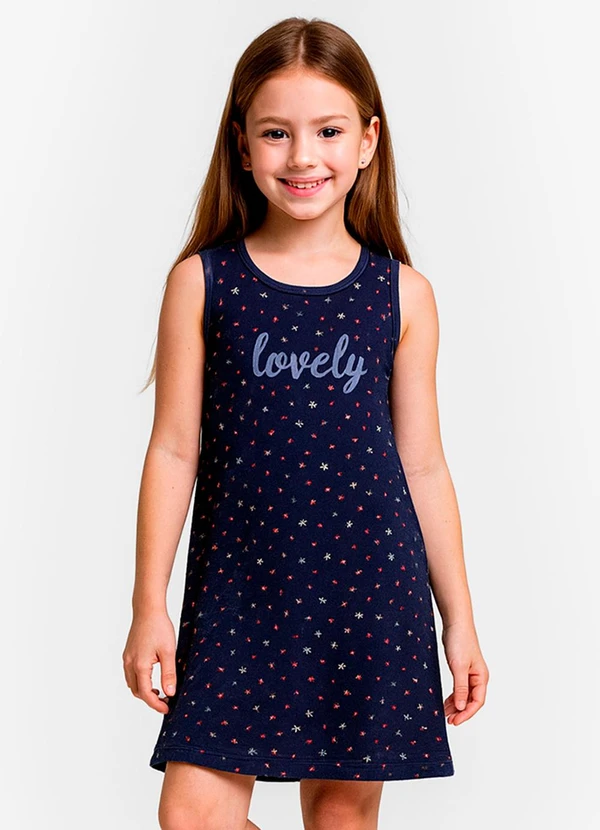 Select - Vestido Feminino Infantil Azul