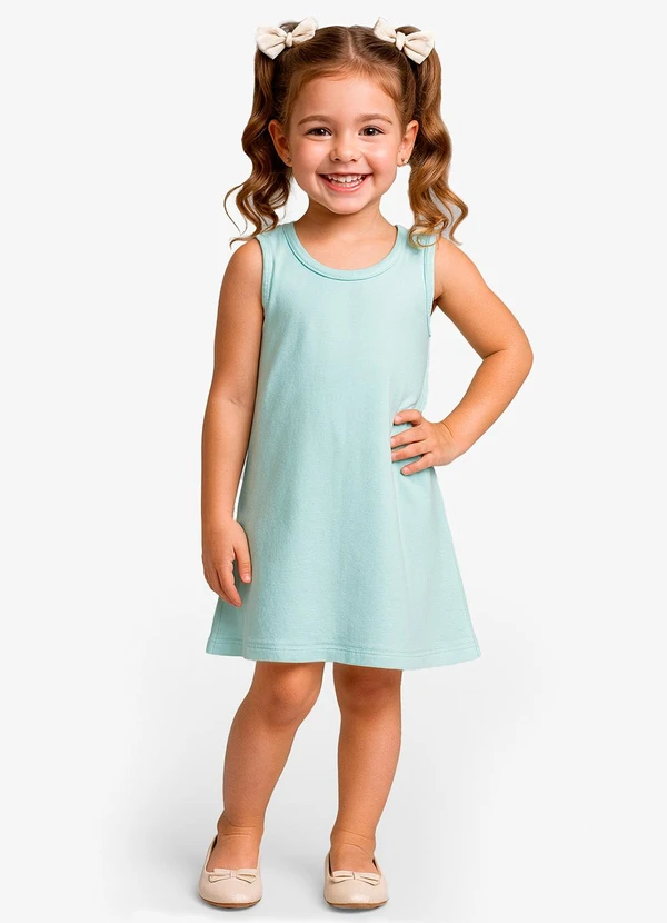 Rovi Kids - Vestido Feminino Infantil Azul