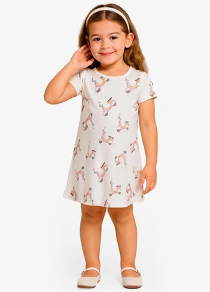 Select - Vestido Feminino Infantil Bege - SELECT