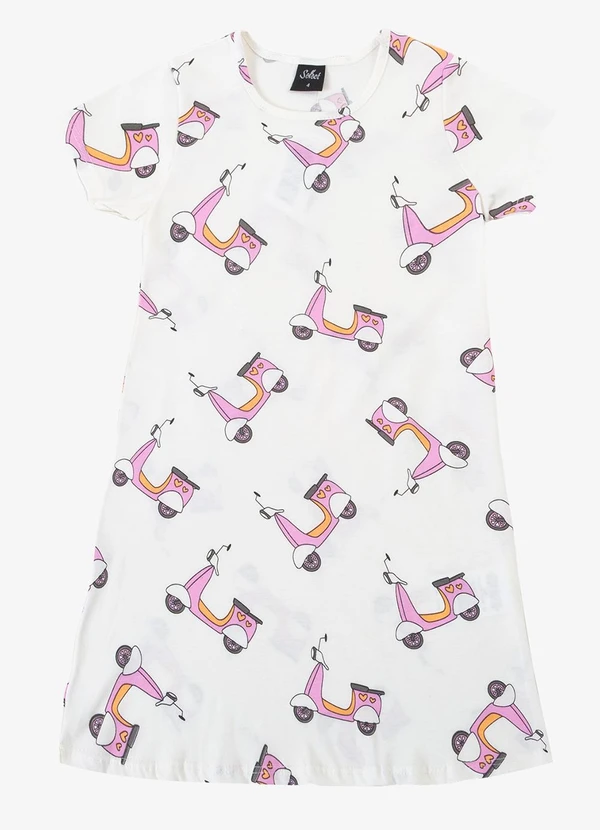 Select - Vestido Feminino Infantil Bege 3