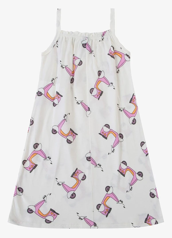 Select - Vestido Feminino Infantil Bege 4