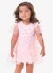 Trick Nick - Vestido Feminino Infantil com Tule Preto - variação: Rosa