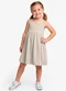 Select - Vestido Feminino Infantil de Alças Bege - variação: Bege