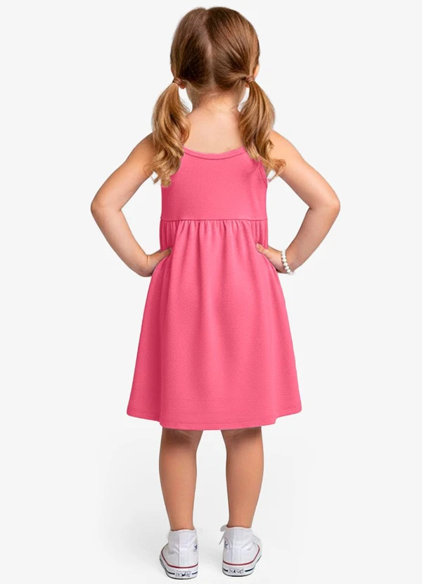 Select - Vestido Feminino Infantil de Alças Rosa 2