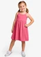Select - Vestido Feminino Infantil de Alças Bege - variação: Rosa